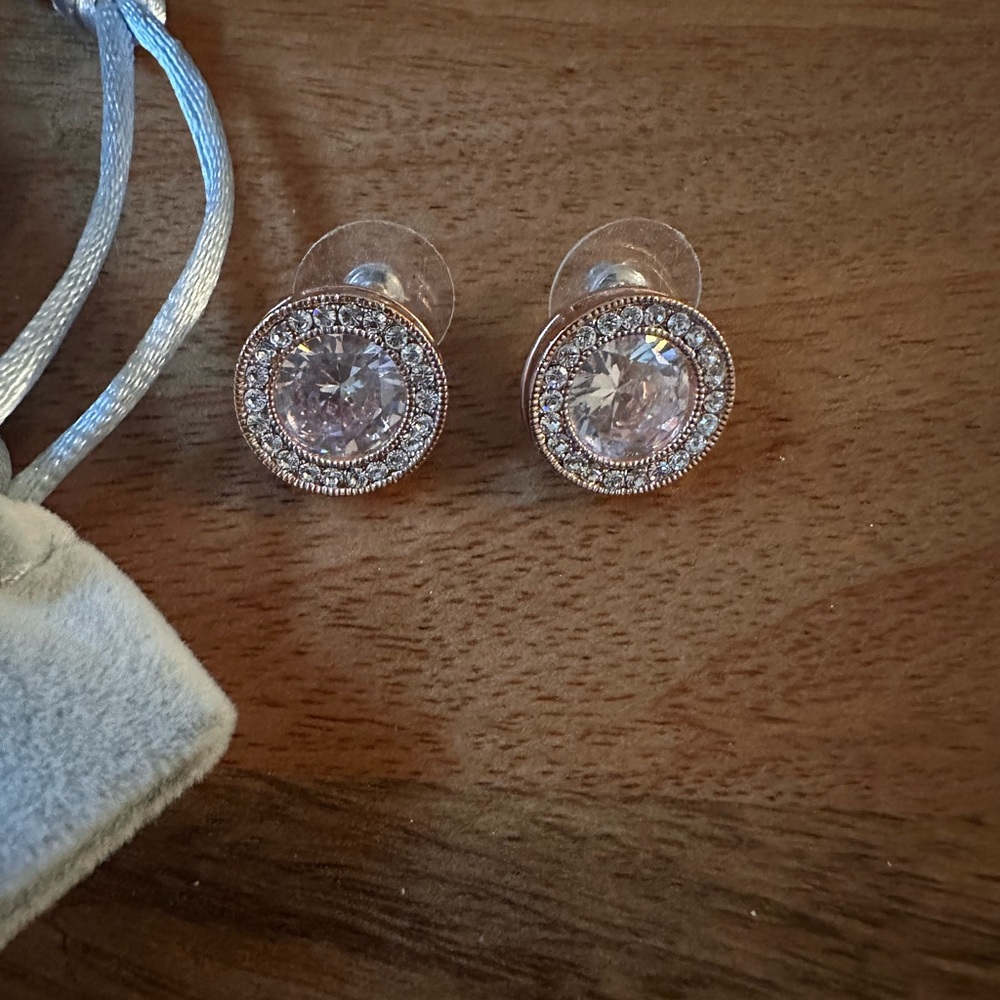 Rose gold studs